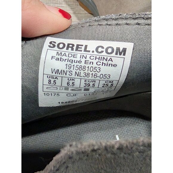Sorel Women's Evie Bootie Pull-On Gray Ankle Boots for Ladies Quarry/Gum Sz 8.5 - Picture 12 of 16